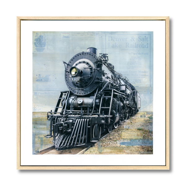 Vintage Steam Locomotive Train Contemporary Western Art by JC Spock Vintage Steam Locomotive Train Contemporary Western Art by JC Spock