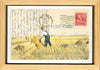 1930s Harvesting, 4" x 6" framed to 5x7 (Montana)