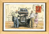 Road Trip, 4" x 6" framed to 5x7