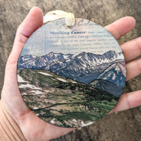 Mountains Ornament/Wall Art, 4"