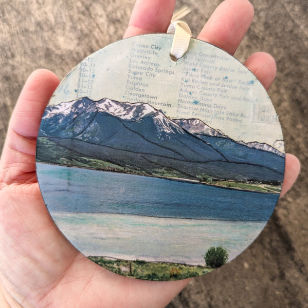 Mountains Ornament/Wall Art, 4"