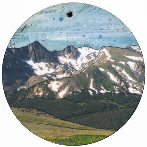 Mountains Ornament/Wall Art, 4"