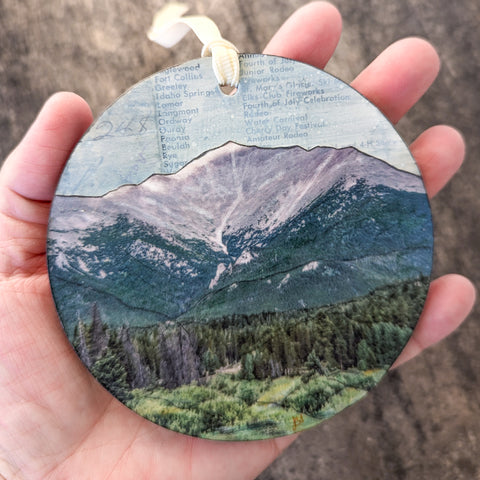 Mountains Ornament/Wall Art, 4"