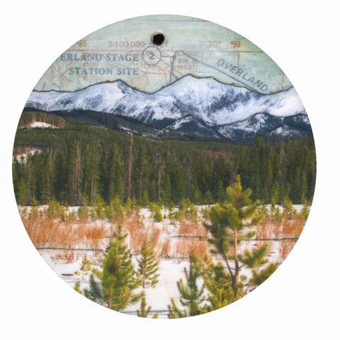 Mountains Ornament/Wall Art, 4"