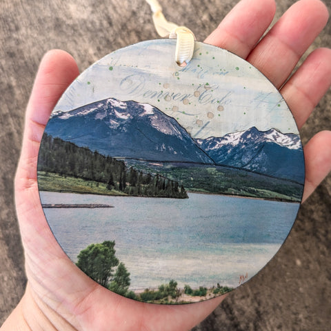 Mountains Ornament/Wall Art, 4"