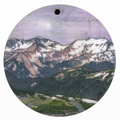 Mountains Ornament/Wall Art, 4"