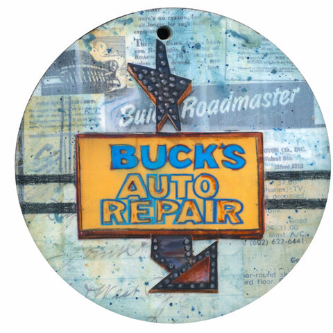 Vintage Sign Ornament/Wall Art, 4"