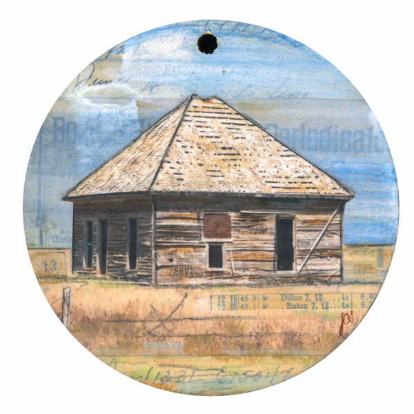Old House Ornament/Wall Art, 4"