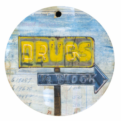 Vintage Sign Ornament/Wall Art, 4"
