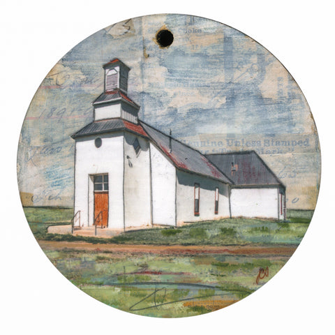 Western Church Ornament/Wall Art, 4"