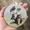 Cowgirl Ornament/Wall Art, 4"
