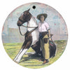 Cowgirl Ornament/Wall Art, 4"