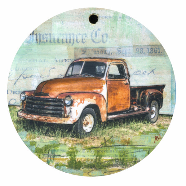 Vintage Truck Ornament/Wall Art, 4"