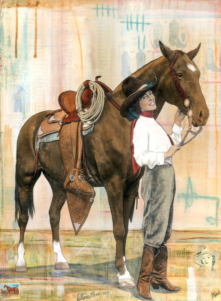 A Pretty Good Pair, 24" x 18" Framed
