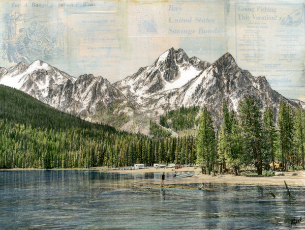 Alpine Campground, 9" x 12"