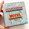 Americana Motel, 4" x 4"