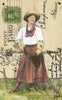 Cowgirl Annie, 4" x 6" framed to 5x7
