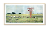 C'mon Down to the Ranch, 24x48" Framed