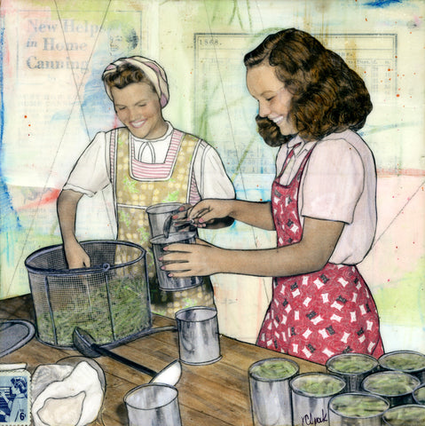 Canning Days, 8" x 8"