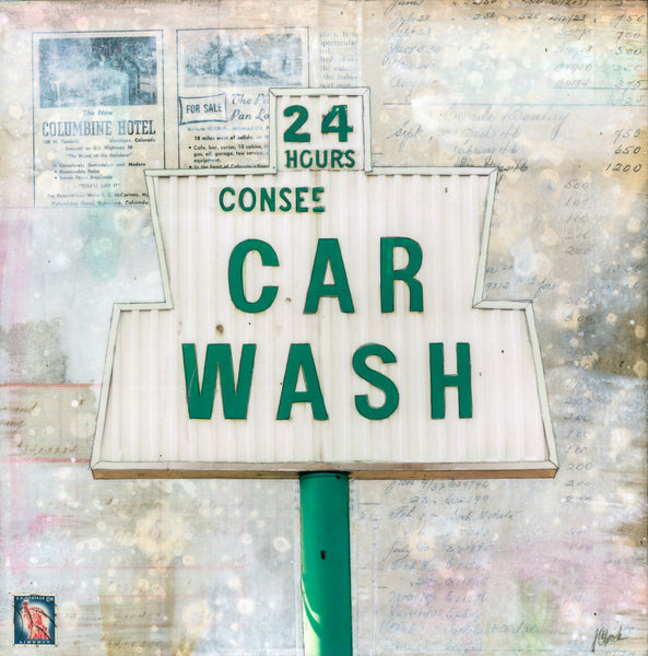 Car Wash, 12" x 12"