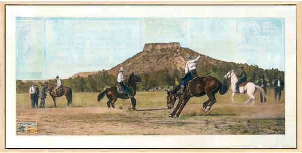 Castle Rock Rodeo, 12" x 24" Framed