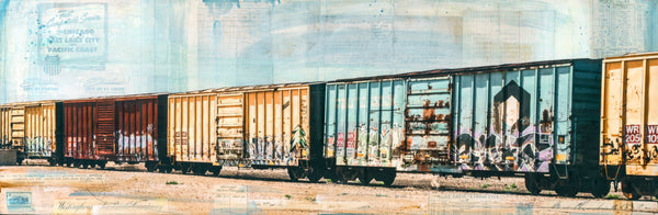 Down the Line, 12" x 36"
