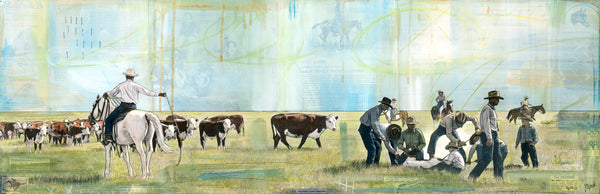 Dust Before Doubt, 12" x 36" Framed