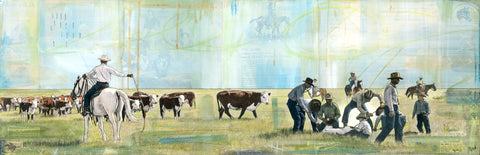 Dust Before Doubt, 12" x 36" Framed