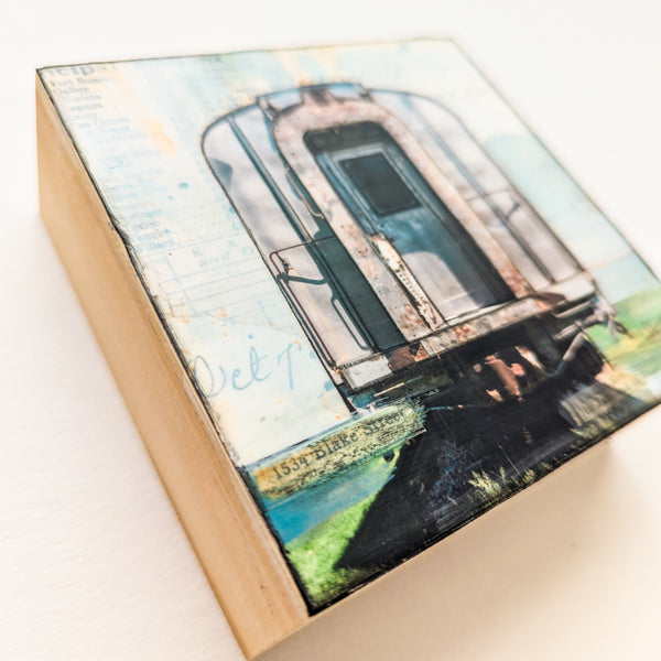End of the Line, 4" x 4"