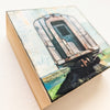 End of the Line, 4" x 4"