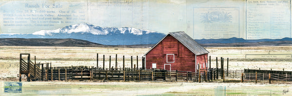 High Plains Barn, 8" x 24"