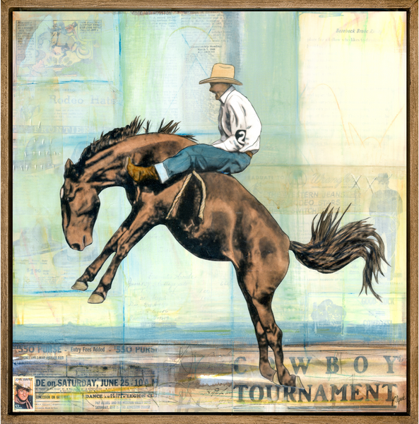 Hold Your Ground, 18" x 18" Framed