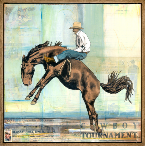 Hold Your Ground, 18" x 18" Framed