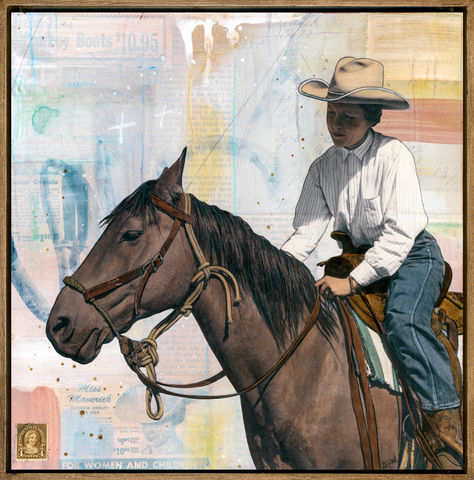 In Good Company, 12" x 12" Framed