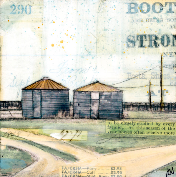 Left at the Y, 4" x 4"