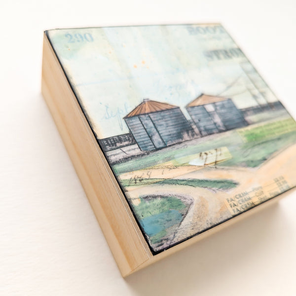 Left at the Y, 4" x 4"