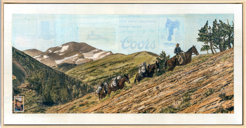 Lone Pack Trail, 12" x 24" Framed