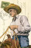 Cowboy Mitch, 4" x 6" framed to 5x7
