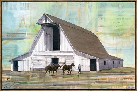 No Days Off Here, 24" x 36" Framed