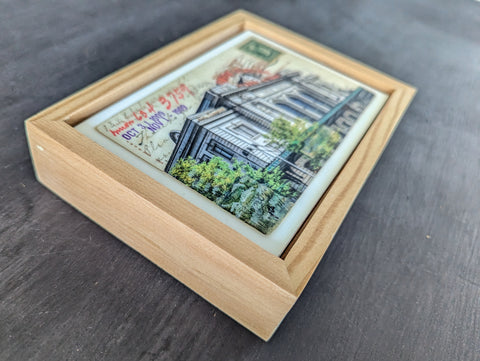 Union Station Postcard, 4" x 6" framed to 5x7