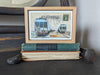 2 Blue Caboose Postcard, 4" x 6" framed to 5x7