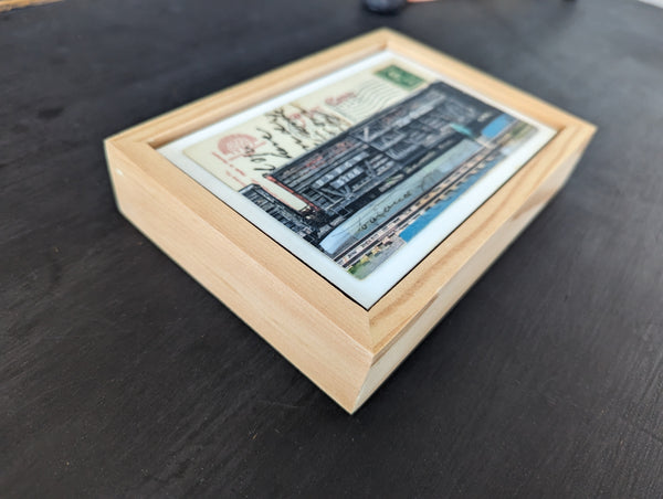 Ol' Boxcar Postcard, 4" x 6" framed to 5x7