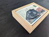 Wooden Boxcars Postcard, 4" x 6" framed to 5x7