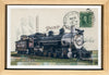 Ol' steam Postcard, 4" x 6" framed to 5x7