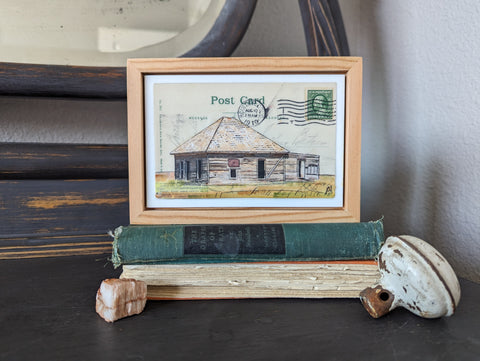 Empty Home Postcard, 4" x 6" framed to 5x7