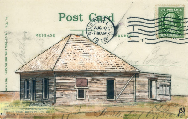 Empty Home Postcard, 4" x 6" framed to 5x7