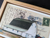 White Barn Postcard, 4" x 6" framed to 5x7