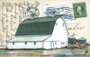 White Barn Postcard, 4" x 6" framed to 5x7