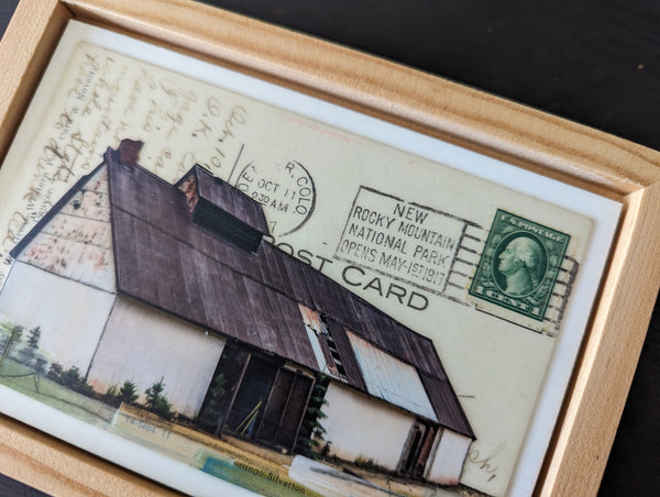 Mine Outbuilding Postcard, 4" x 6" framed to 5x7 - JC Spock