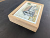 Vacant House Postcard, 4" x 6" framed to 5x7